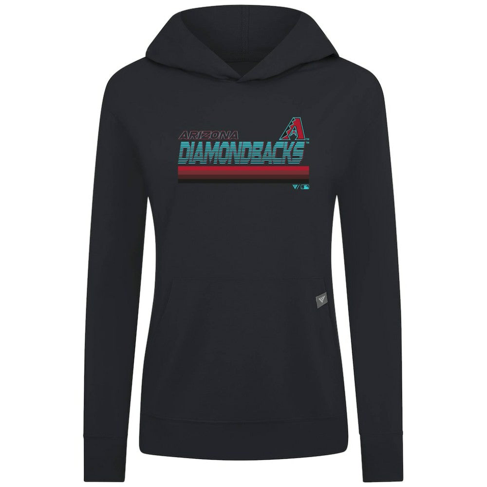 Arizona Diamondbacks Levelwear Women's Relay Breaker Pullover Hoodie - Black