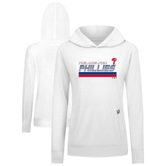 Philadelphia Phillies Levelwear Women's Relay Breaker Pullover Hoodie - White