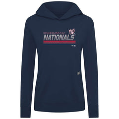 Washington Nationals Levelwear Women's Relay Breaker Pullover Hoodie - Navy