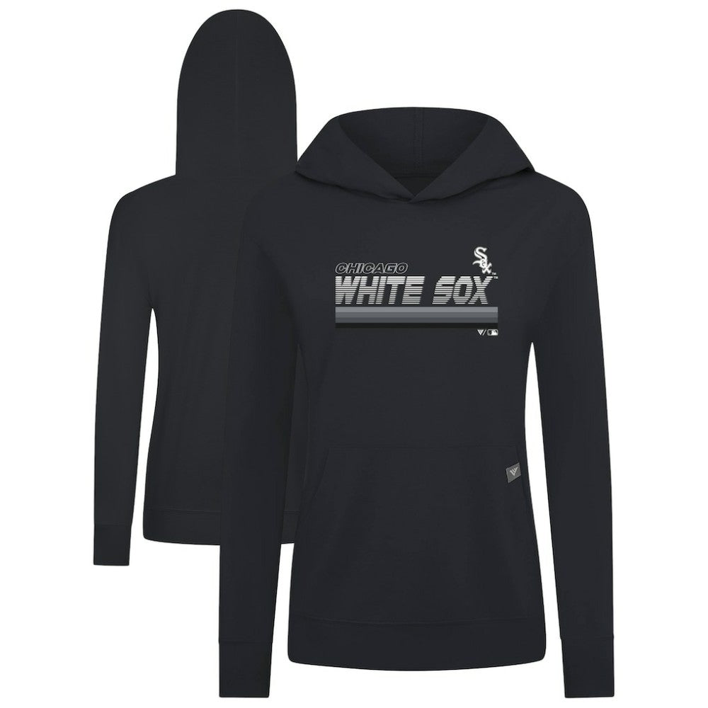 Chicago White Sox Levelwear Women's Relay Breaker Pullover Hoodie - Black
