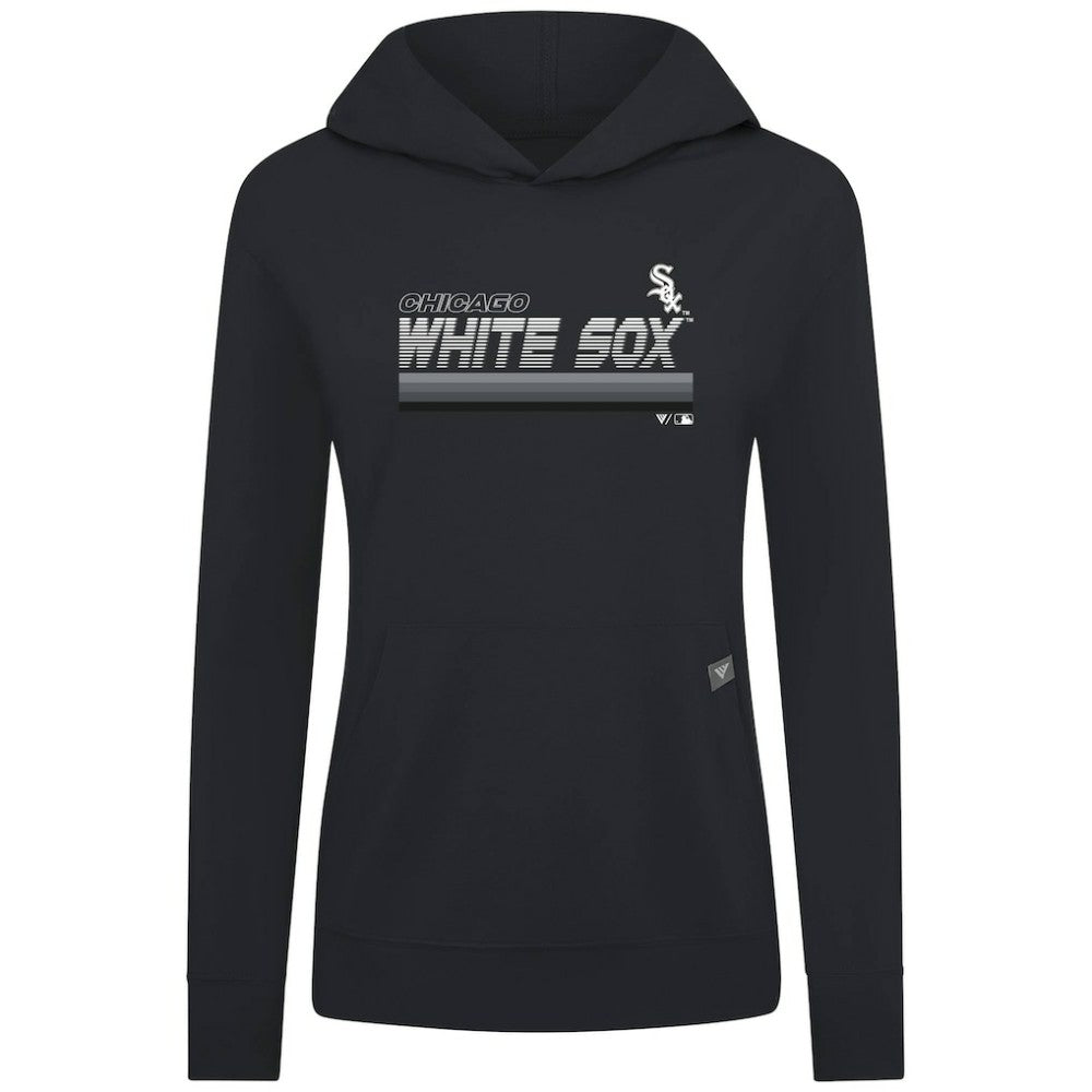 Chicago White Sox Levelwear Women's Relay Breaker Pullover Hoodie - Black