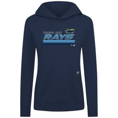 Tampa Bay Rays Levelwear Women's Relay Breaker Pullover Hoodie - Navy