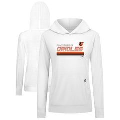 Baltimore Orioles Levelwear Women's Relay Breaker Pullover Hoodie - White