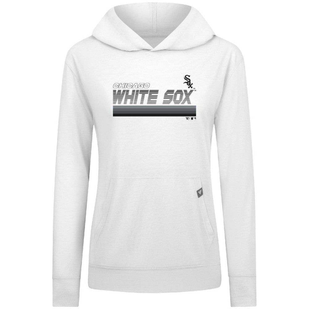 Chicago White Sox Levelwear Women's Relay Breaker Pullover Hoodie - White