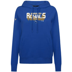 Kansas City Royals Levelwear Women's Adorn Retro 3D Pullover Hoodie - Royal