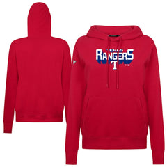 Texas Rangers Levelwear Women's Adorn Retro 3D Pullover Hoodie - Red