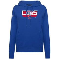 Chicago Cubs Levelwear Women's Adorn Retro 3D Pullover Hoodie - Royal