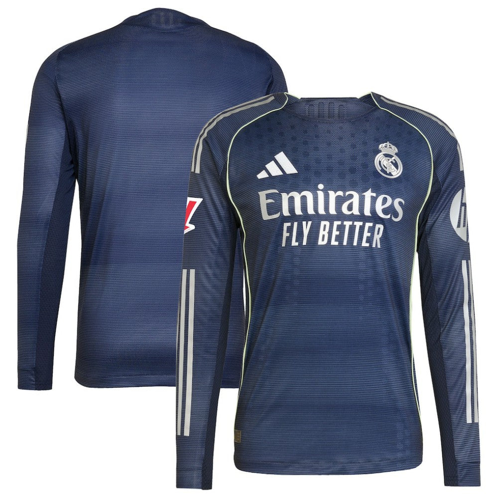 Real Madrid 2025/26 Away Long Sleeve Jersey / Soccer Outlet