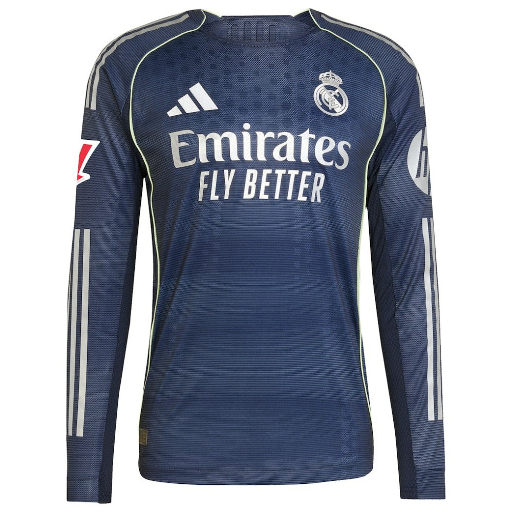 Real Madrid 2025/26 Away Long Sleeve Jersey / Soccer Outlet