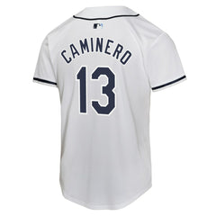 Junior Caminero Tampa Bay Rays Youth Home Player Game Jersey - White | Nike