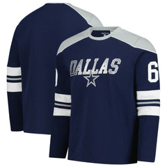 NFL Dallas Cowboys G-III Sports by Carl Banks Adaptive Lord Stanley Crewneck Sweatshirt