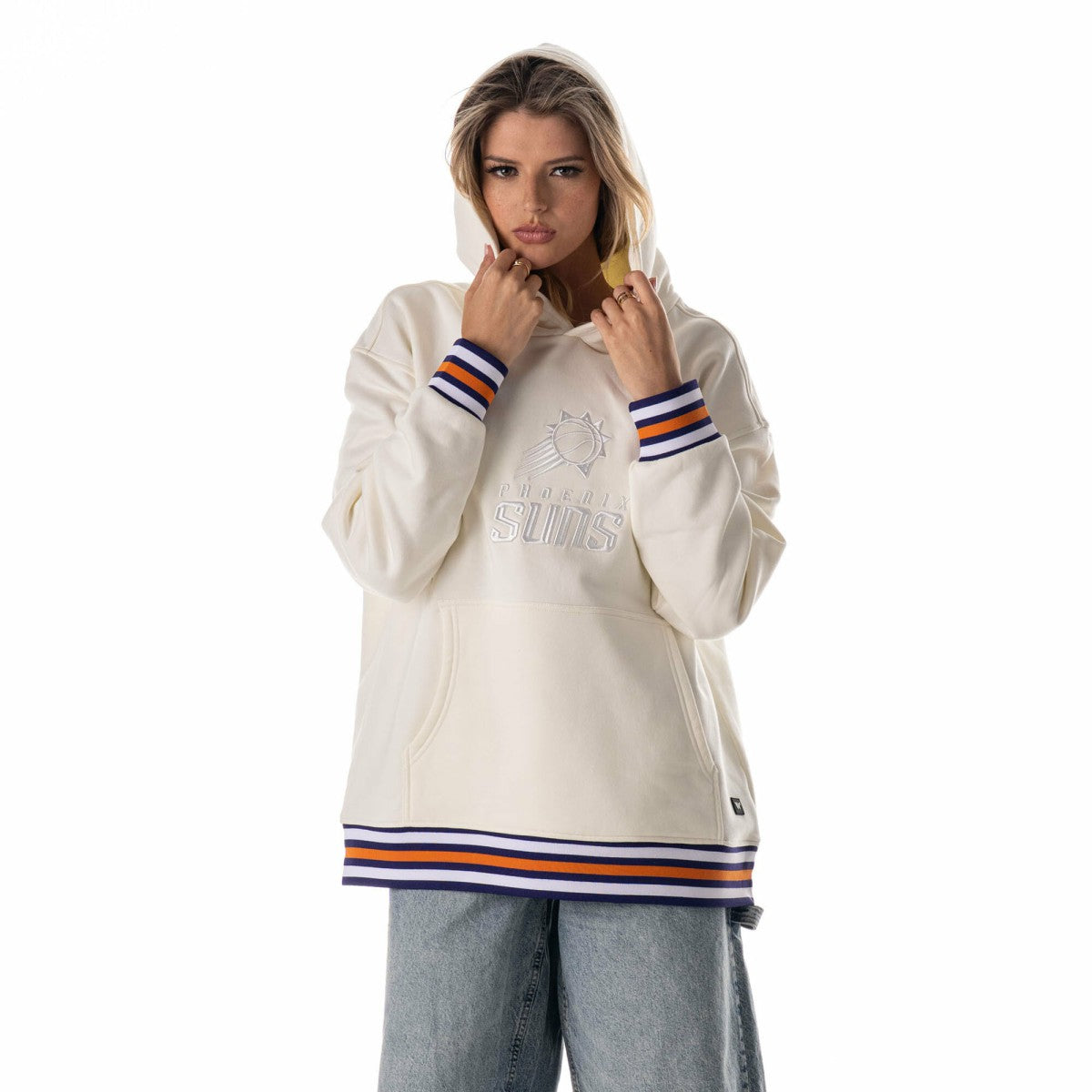 Phoenix Suns The Wild Collective Unisex 2025/26 City Edition Custom Rib Tonal Premium Hoodie - White outlet