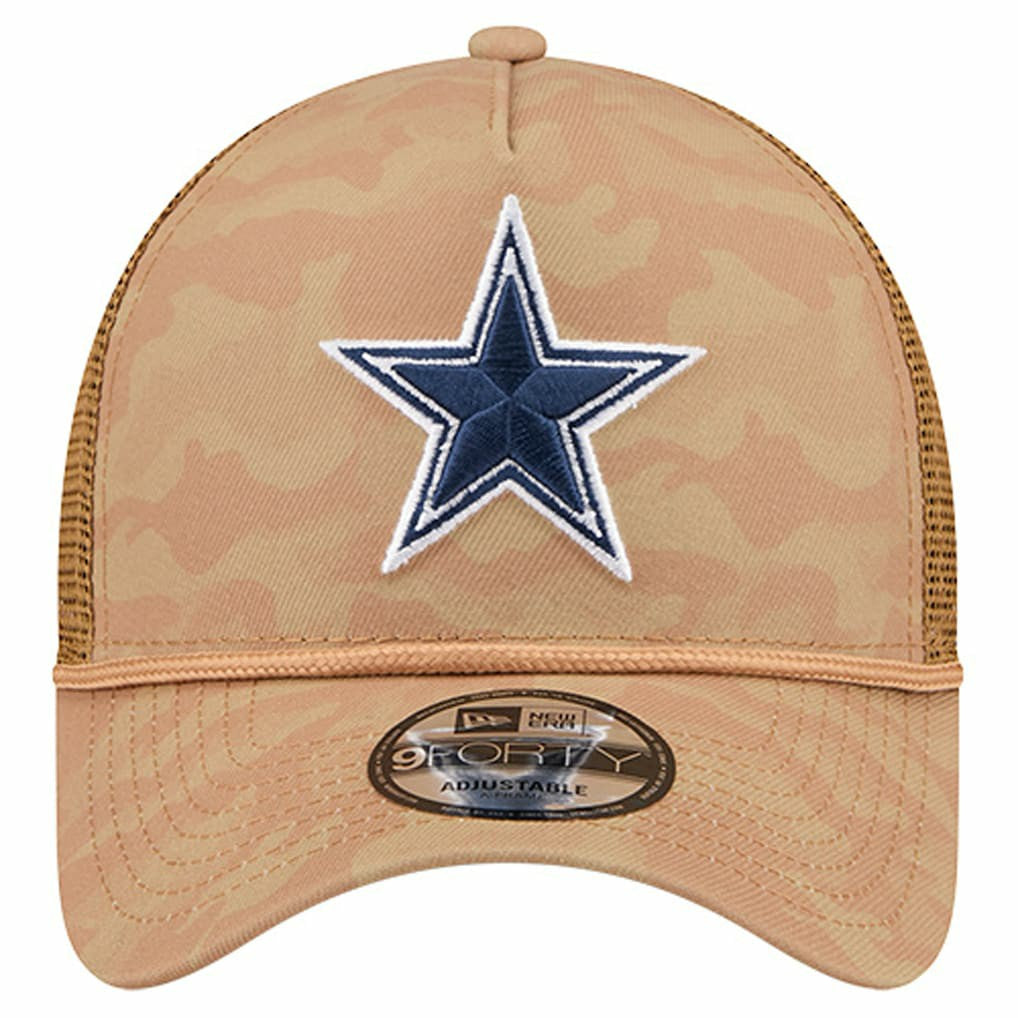 NFL Dallas Cowboys Wheat Camo 9FORTY Trucker Adjustable Hat