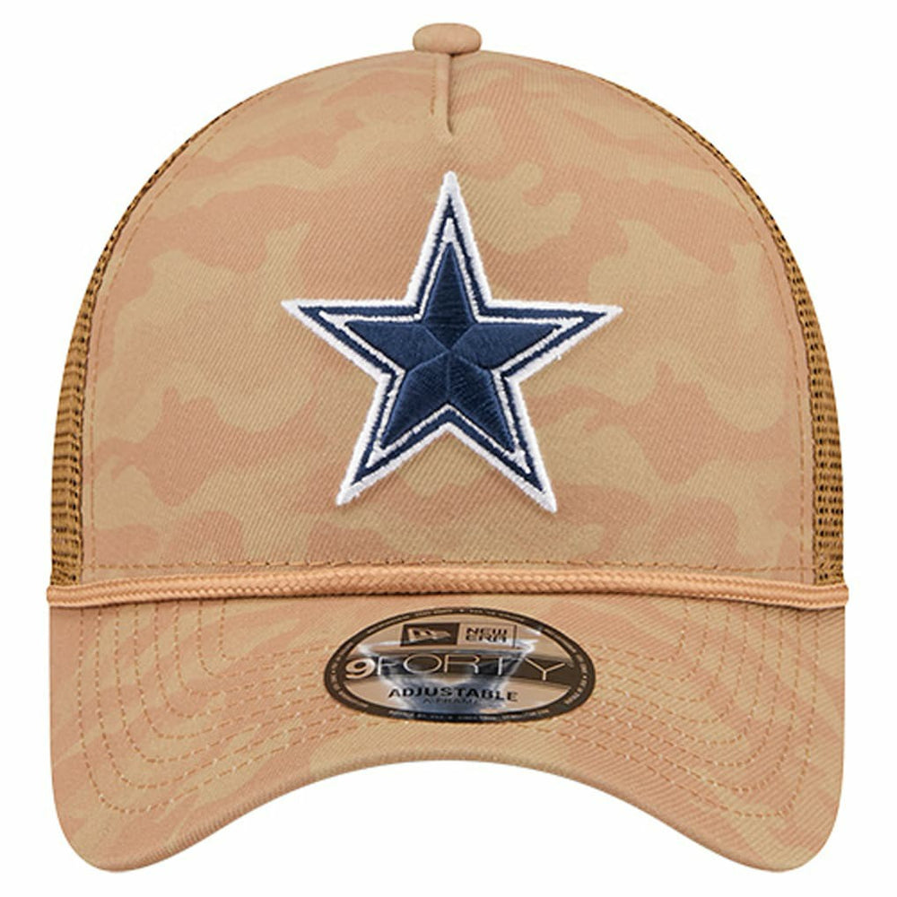 NFL Dallas Cowboys Wheat Camo 9FORTY Trucker Adjustable Hat