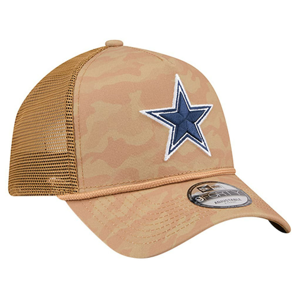 NFL Dallas Cowboys Wheat Camo 9FORTY Trucker Adjustable Hat