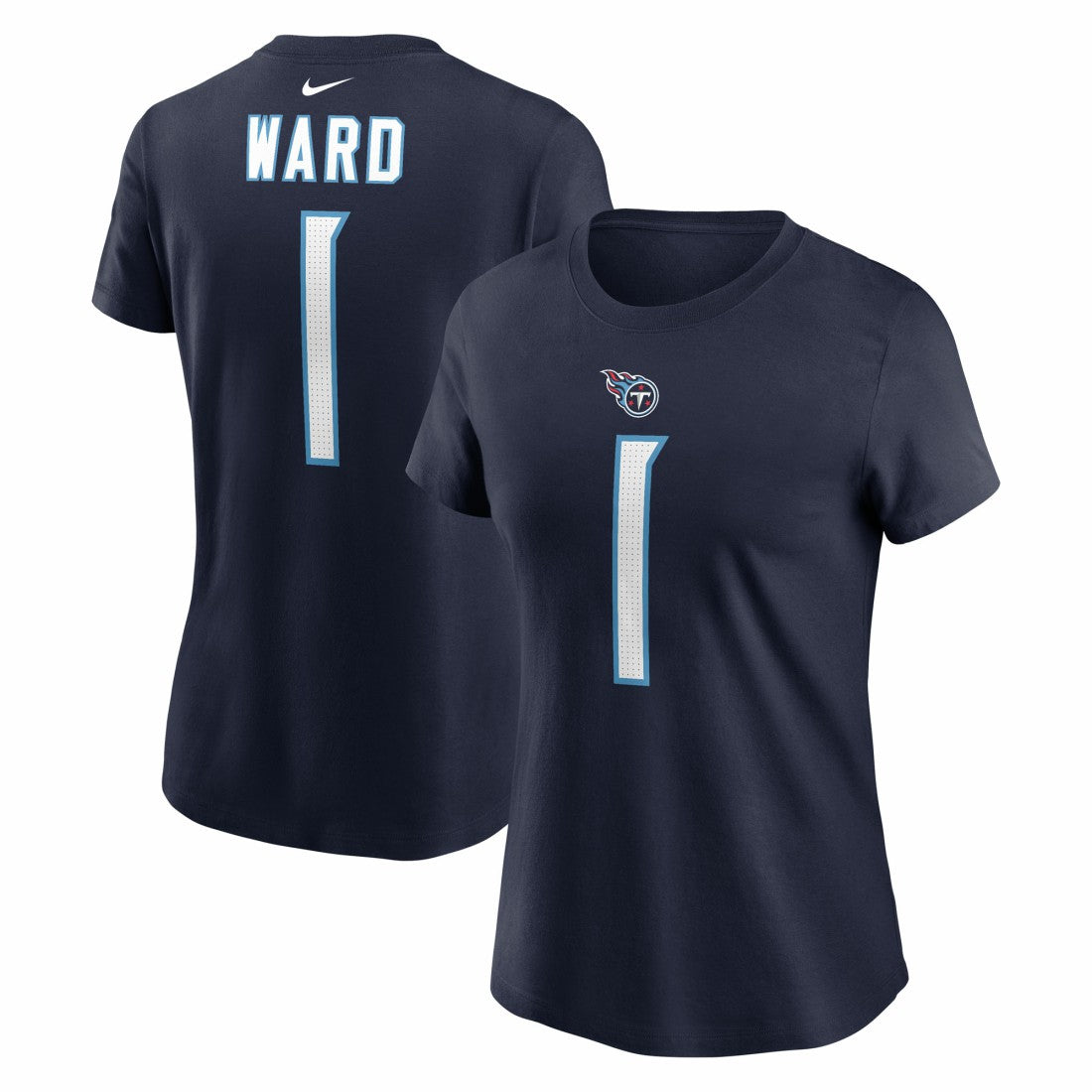 NFL Tennessee Titans Cameron Ward  Women's Name & Number T-Shirt