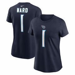 NFL Tennessee Titans Cameron Ward  Women's Name & Number T-Shirt
