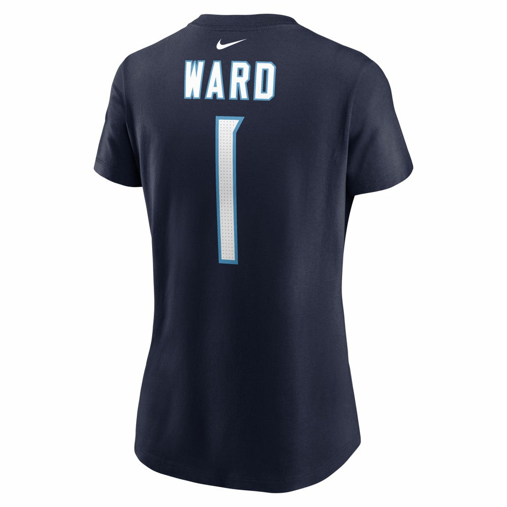 NFL Tennessee Titans Cameron Ward  Women's Name & Number T-Shirt