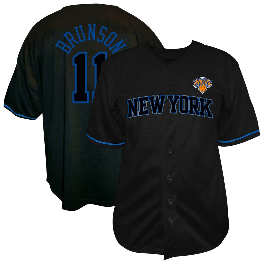 Jalen Brunson New York Knicks Big & Tall Name & Number Fashion Jersey - Black | Fanatics discount