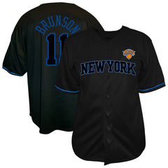 Jalen Brunson New York Knicks Big & Tall Name & Number Fashion Jersey - Black | Fanatics discount