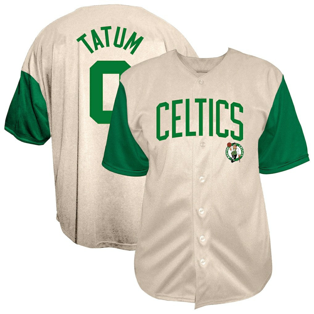 Jayson Tatum Boston Celtics Baseball Jersey - Cream | Fanatics cheap