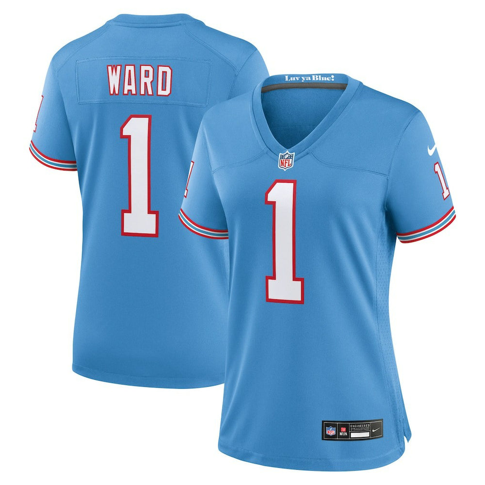 NFL Tennessee Titans Cam Ward  Women's 2025 NFL Draft 2nd Alternate Game Jersey