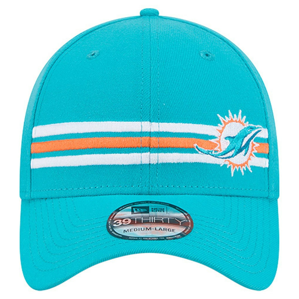 NFL Miami Dolphins Stripes 39THIRTY Flex Hat