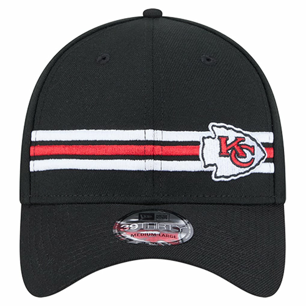 NFL Kansas City Chiefs Stripes 39THIRTY Flex Hat