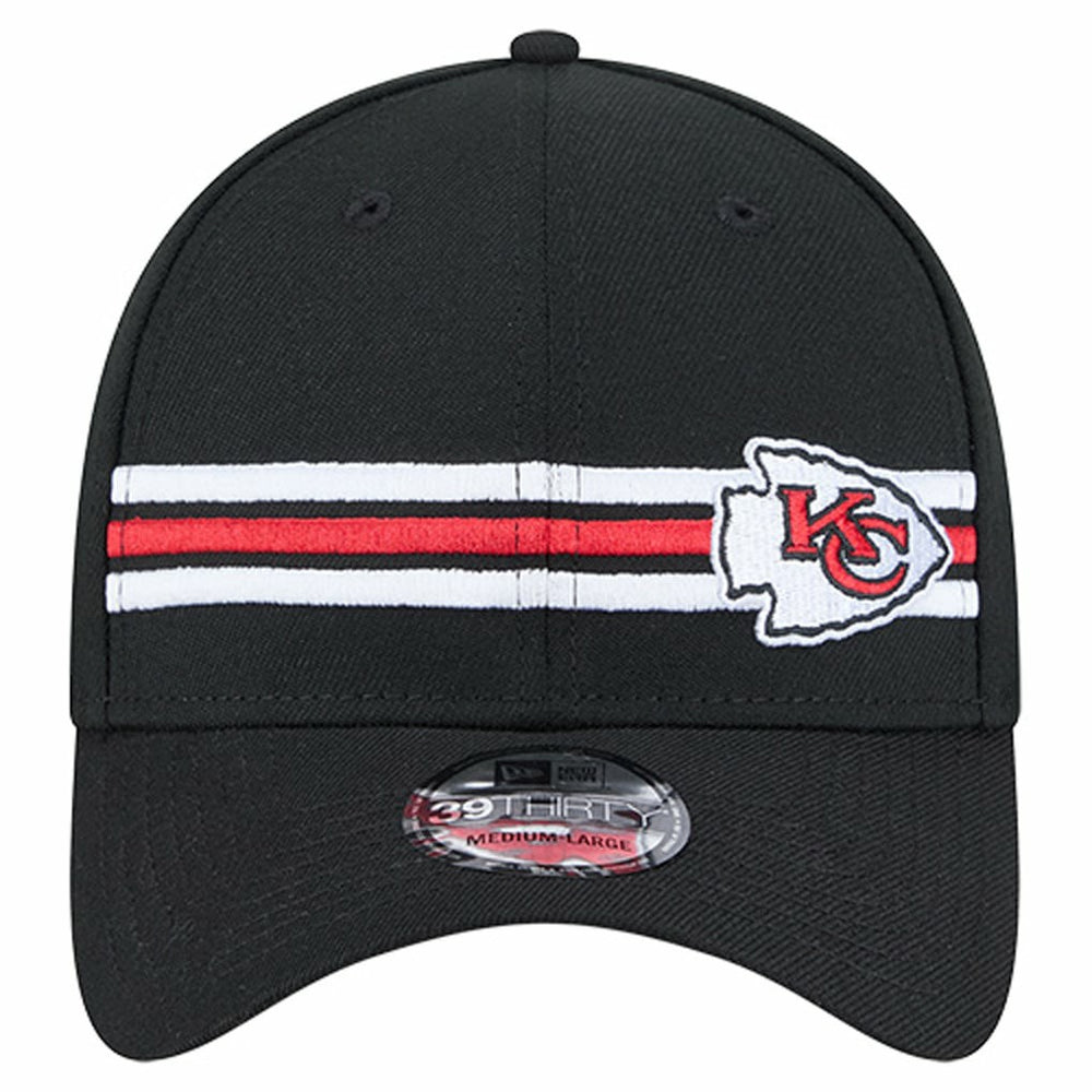 NFL Kansas City Chiefs Stripes 39THIRTY Flex Hat