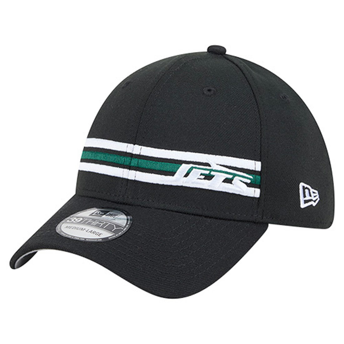 NFL New York Jets Stripes 39THIRTY Flex Hat