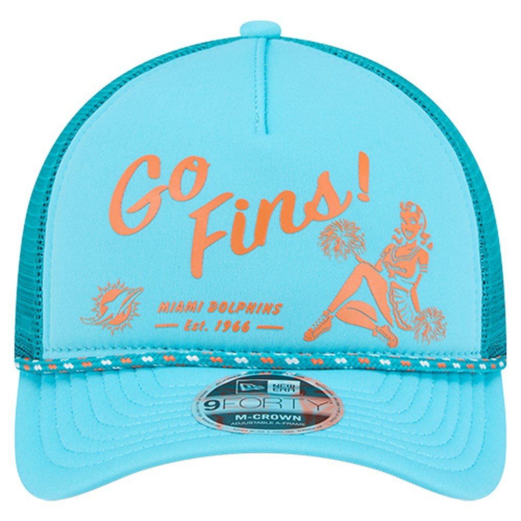 NFL Miami Dolphins Gas Station 9FORTY A-Frame M-Crown Adjustable Trucker Hat