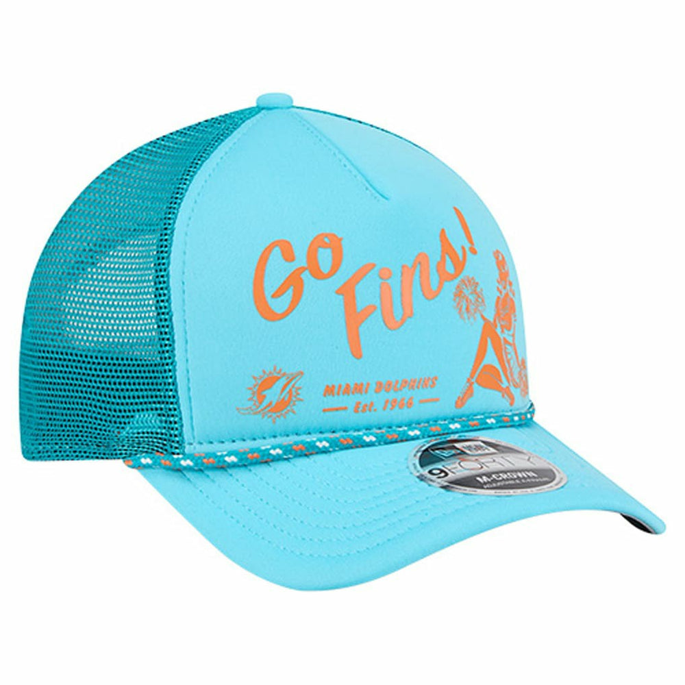NFL Miami Dolphins Gas Station 9FORTY A-Frame M-Crown Adjustable Trucker Hat