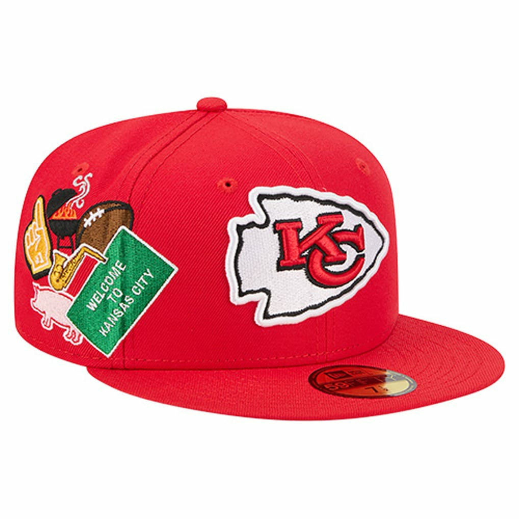 NFL Kansas City Chiefs Group Chat 59FIFTY Fitted Hat