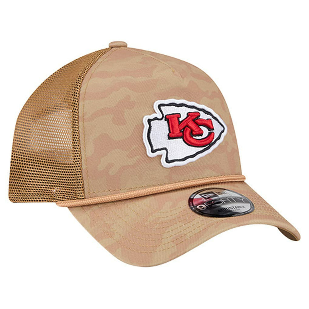 NFL Kansas City Chiefs Wheat Camo 9FORTY Adjustable Hat