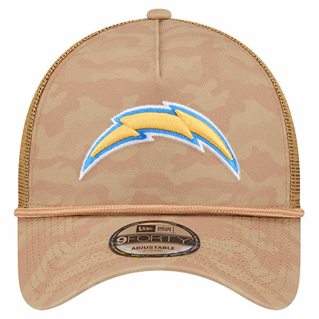 NFL Los Angeles Chargers Wheat Camo 9FORTY Adjustable Hat
