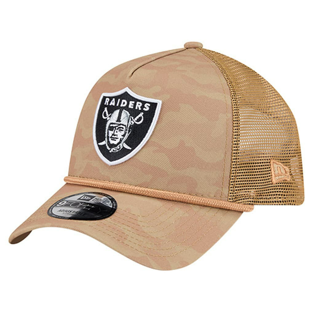 NFL Las Vegas Raiders Wheat Camo 9FORTY Adjustable Hat