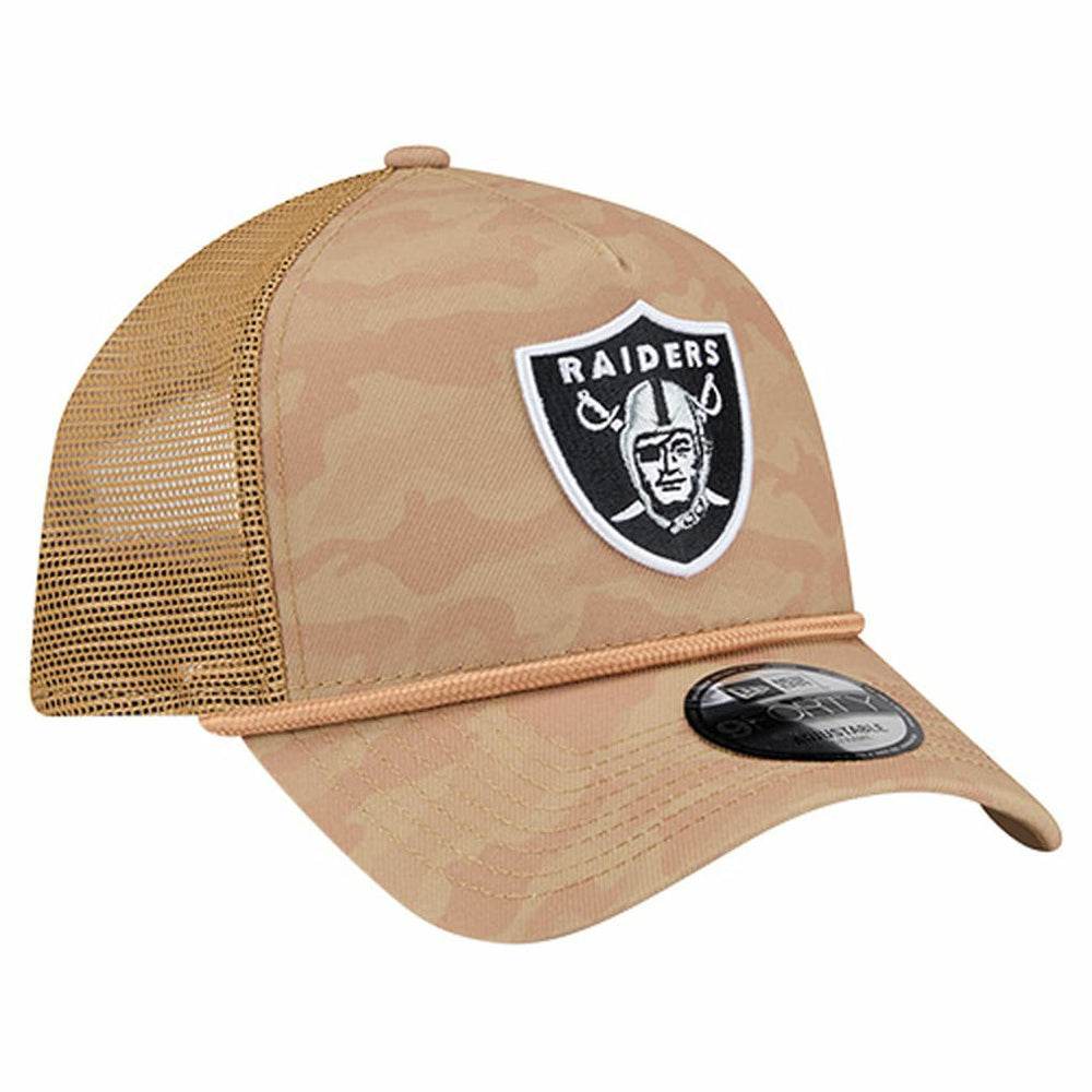 NFL Las Vegas Raiders Wheat Camo 9FORTY Adjustable Hat