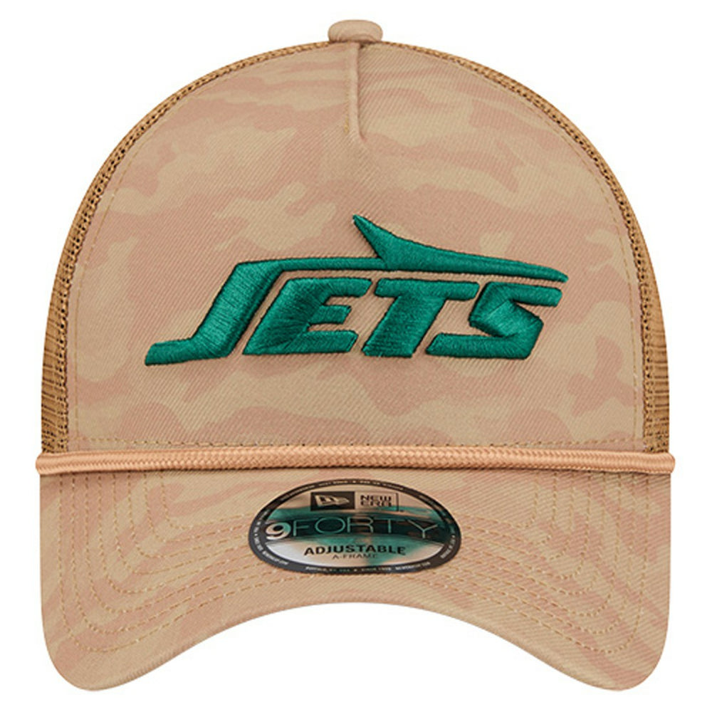 NFL New York Jets Wheat Camo 9FORTY Adjustable Hat