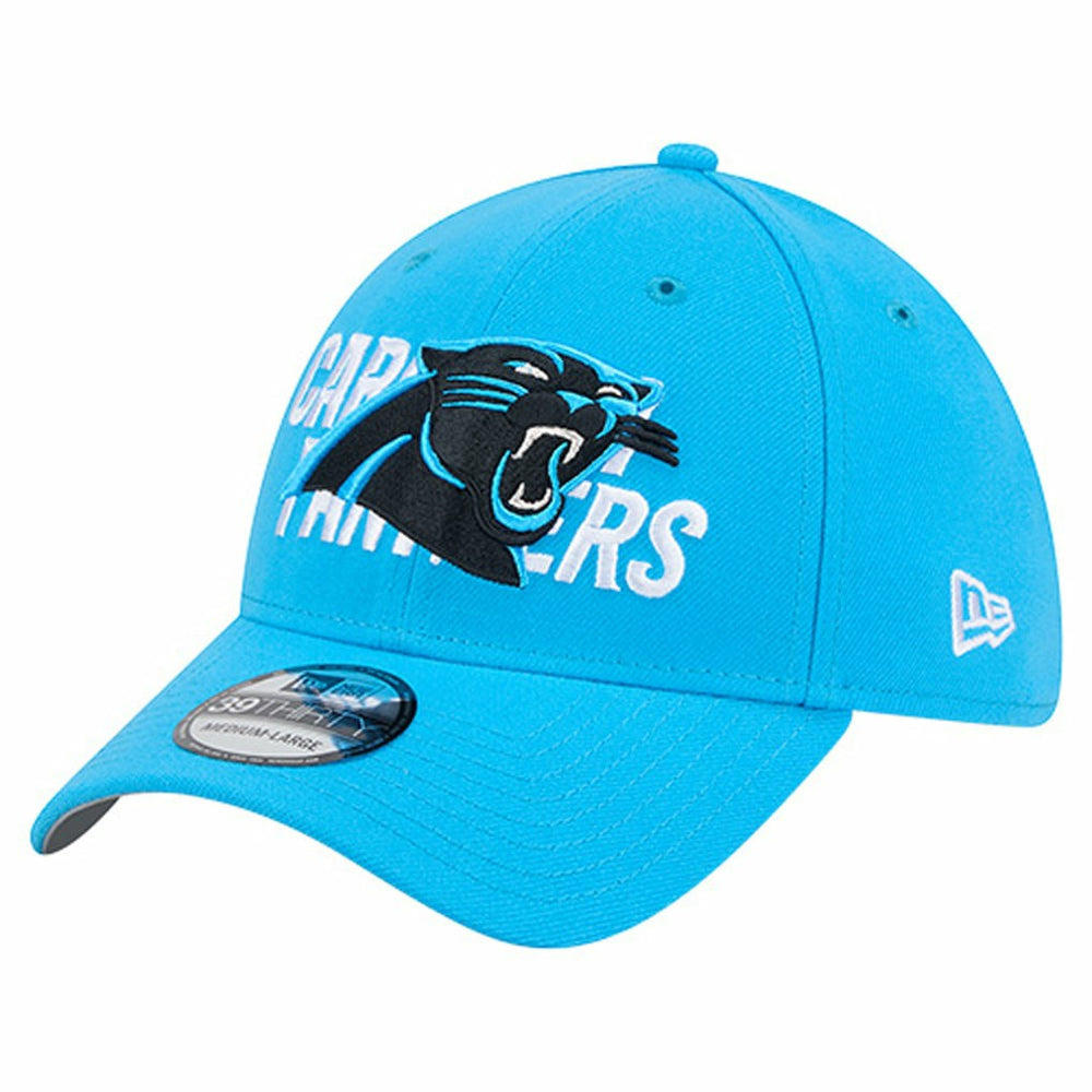 NFL Carolina Panthers Overlap Logo 39THIRTY Stretch Fit Hat