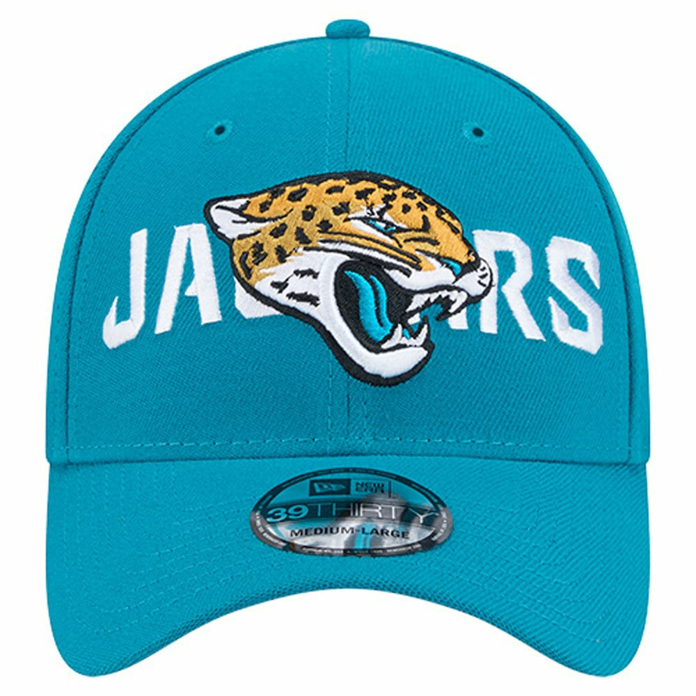 NFL Jacksonville Jaguars Overlap Logo 39THIRTY Stretch Fit Hat