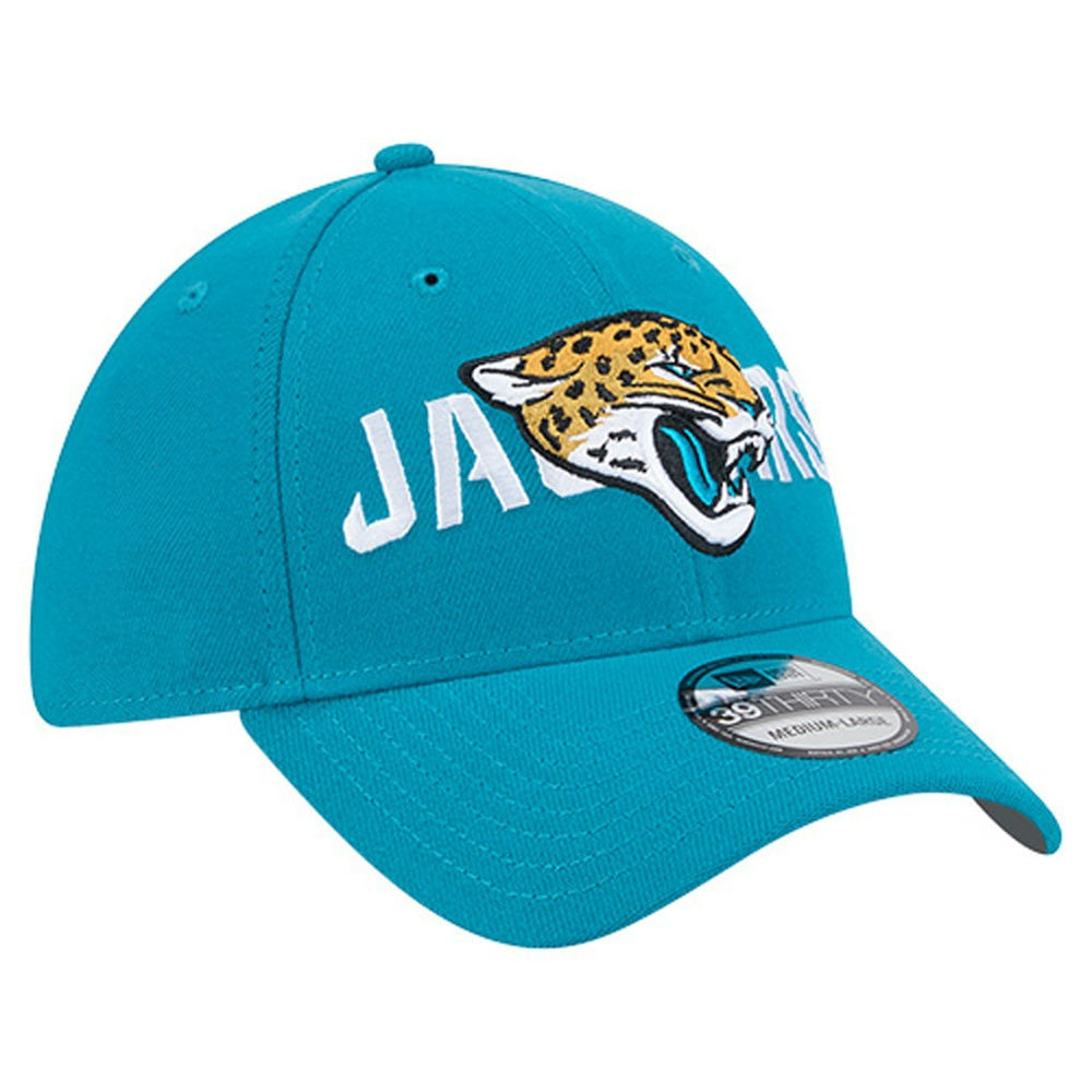 NFL Jacksonville Jaguars Overlap Logo 39THIRTY Stretch Fit Hat