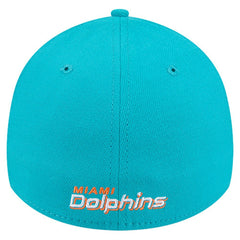 NFL Miami Dolphins Overlap Logo 39THIRTY Stretch Fit Hat