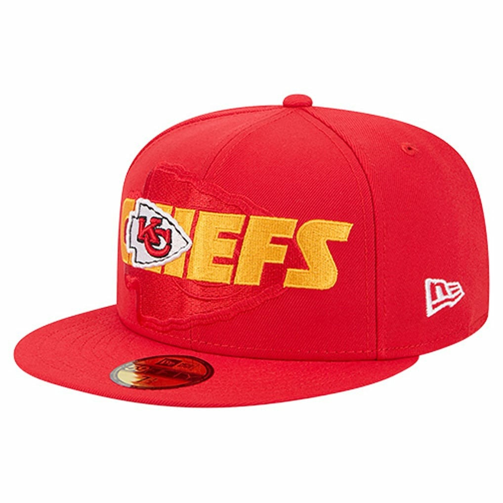 NFL Kansas City Chiefs Overlap Wordmark 59FIFTY Fitted Hat