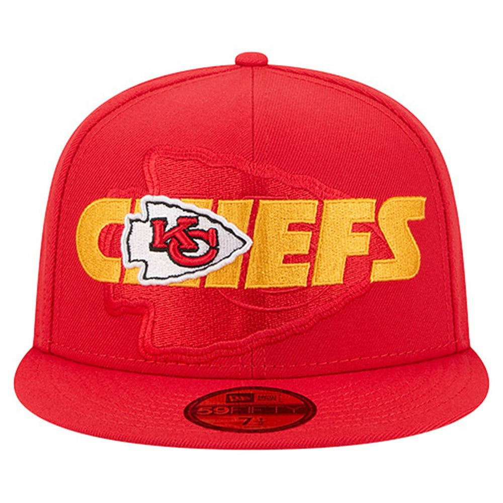 NFL Kansas City Chiefs Overlap Wordmark 59FIFTY Fitted Hat