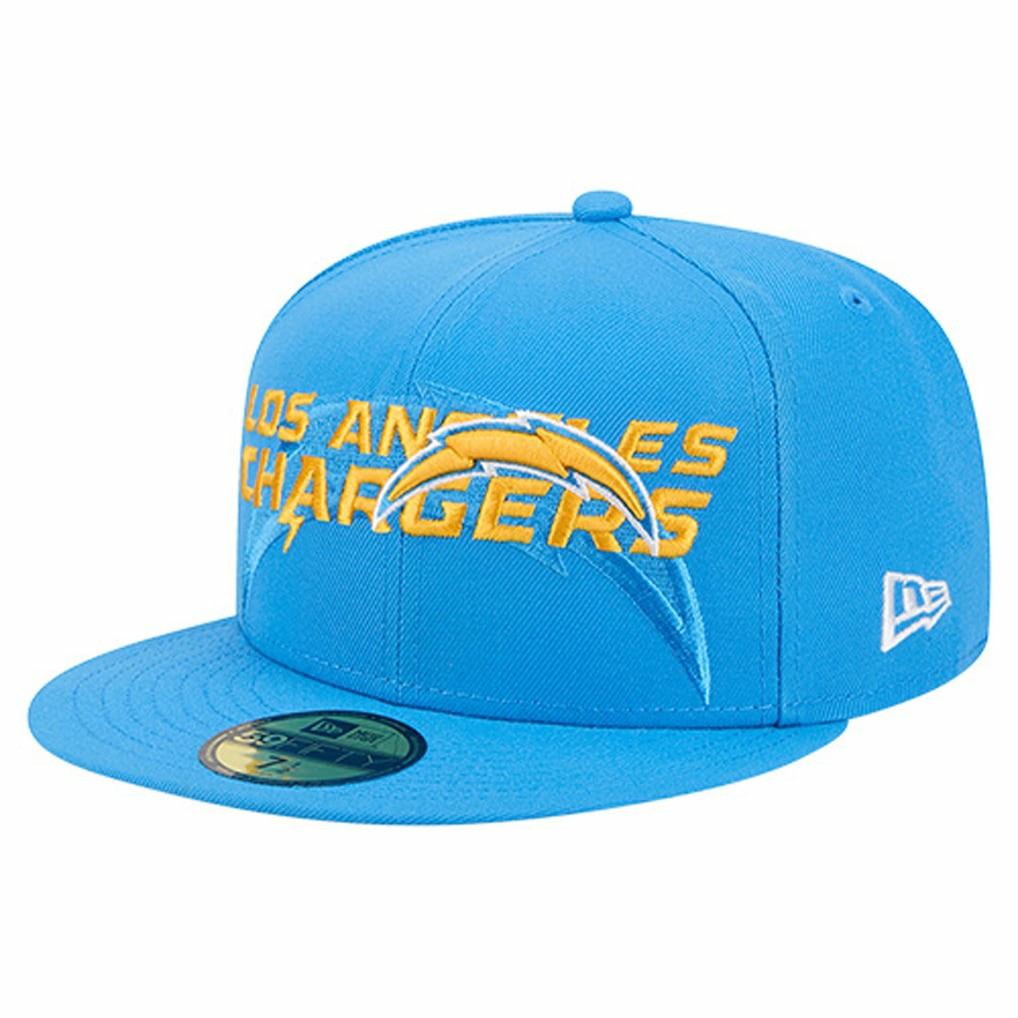 NFL Los Angeles Chargers Overlap Wordmark 59FIFTY Fitted Hat