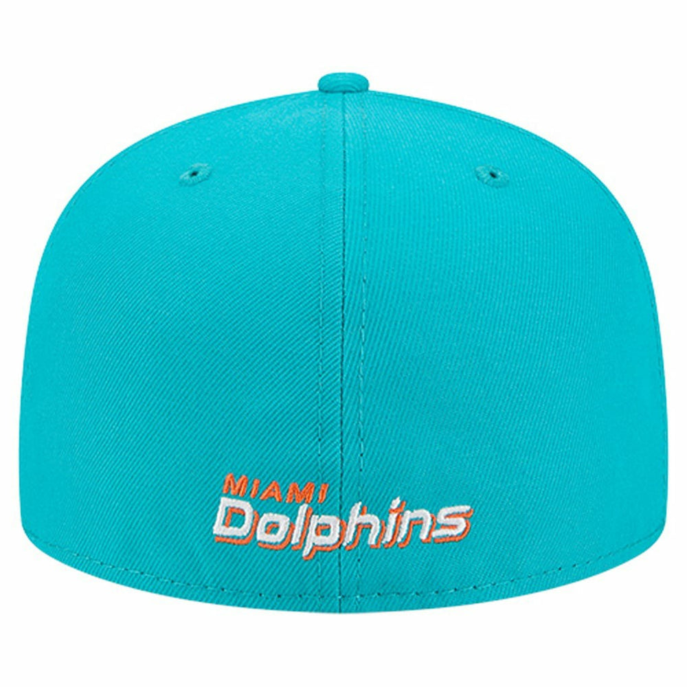 NFL Miami Dolphins Overlap Wordmark 59FIFTY Fitted Hat
