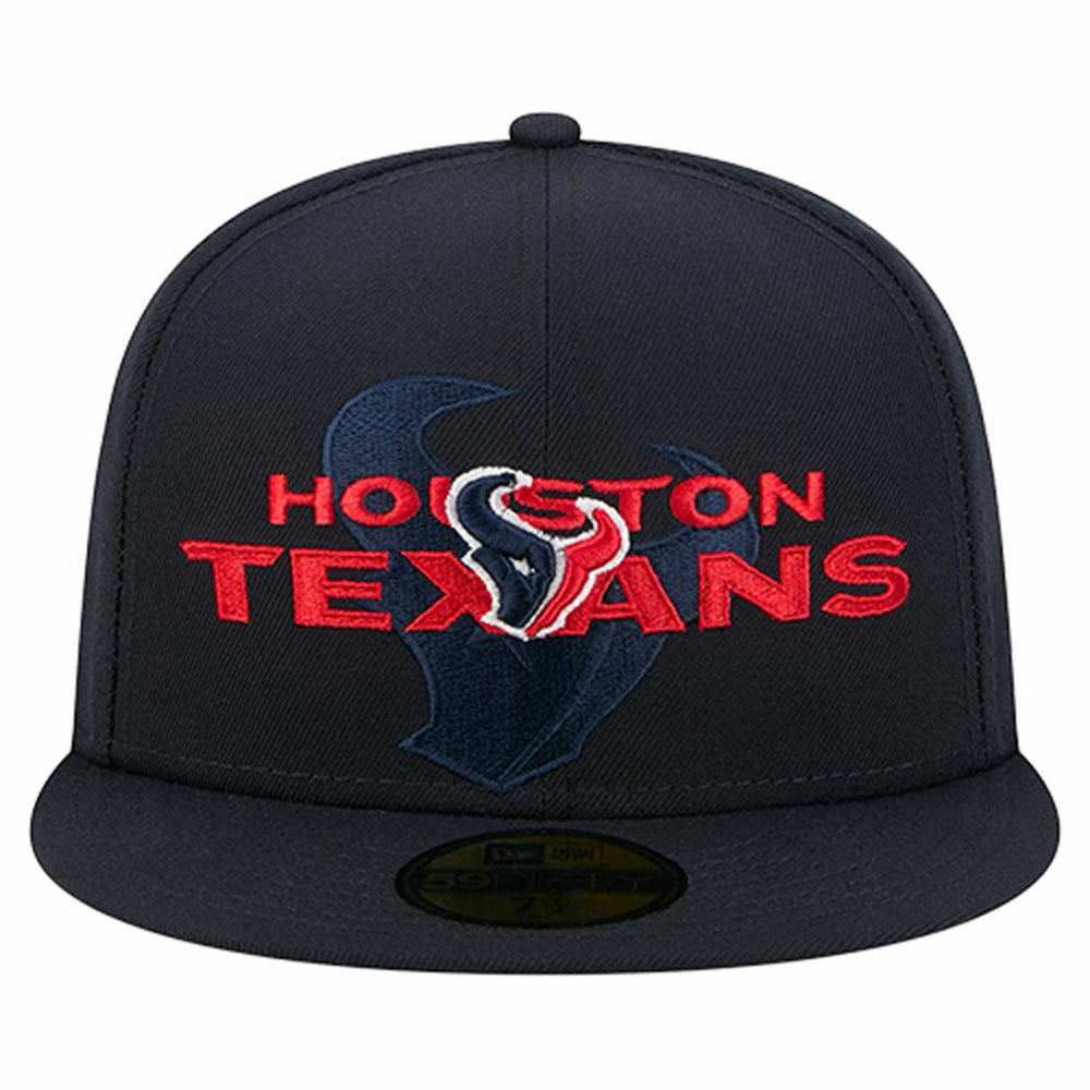 NFL Houston Texans Overlap Wordmark 59FIFTY Fitted Hat