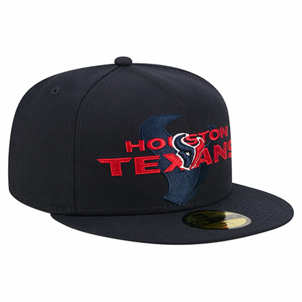 NFL Houston Texans Overlap Wordmark 59FIFTY Fitted Hat