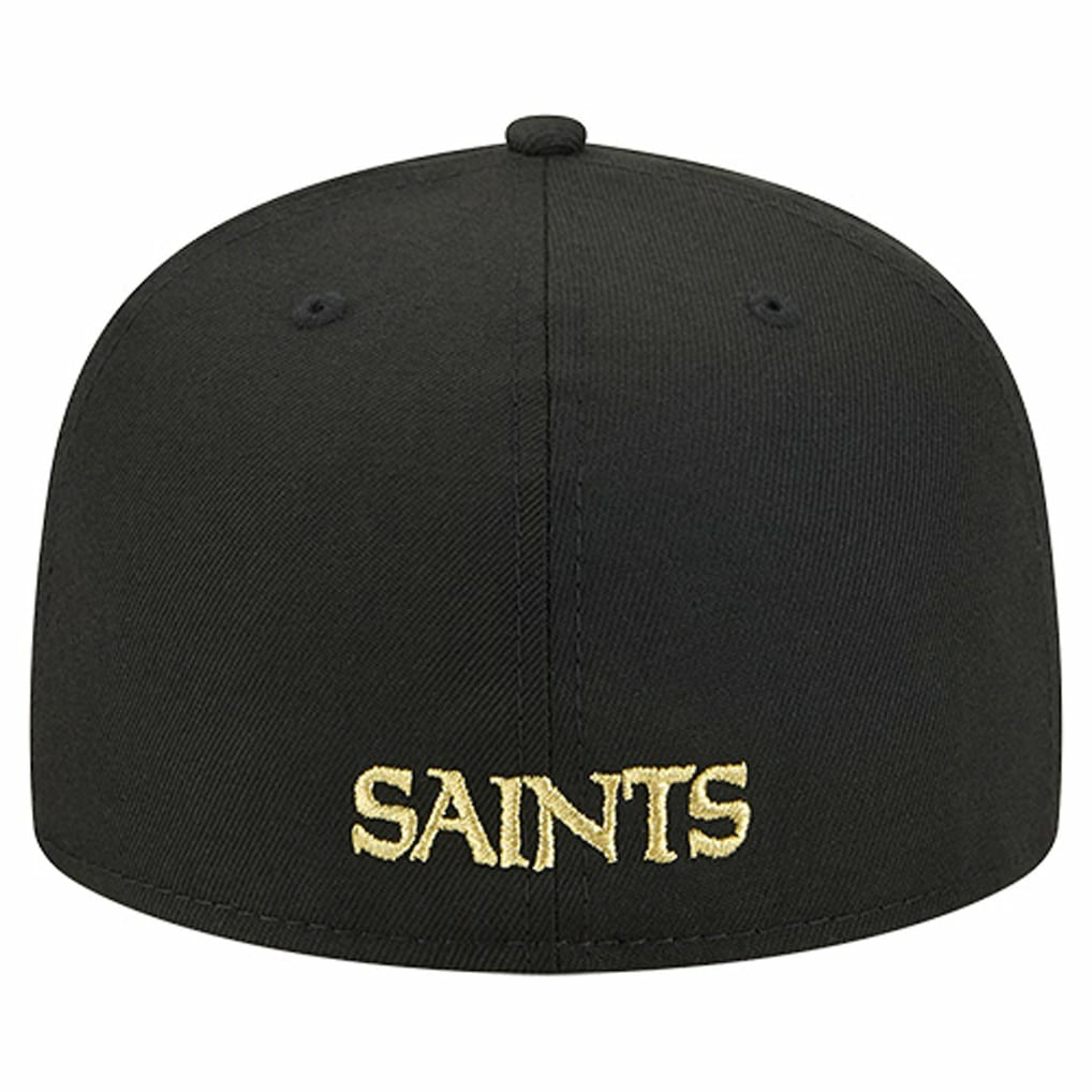 NFL New Orleans Saints Overlap Wordmark 59FIFTY Fitted Hat