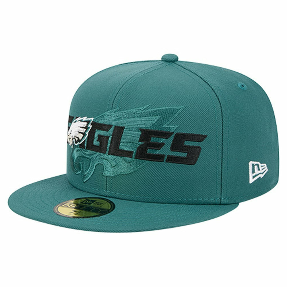 NFL Philadelphia Eagles Overlap Wordmark 59FIFTY Fitted Hat
